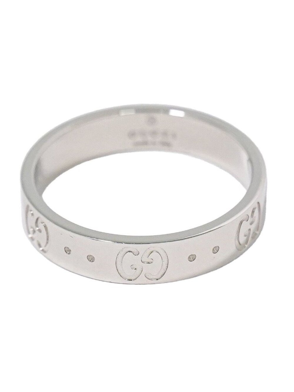 Gucci Icon 18K White Gold Ring